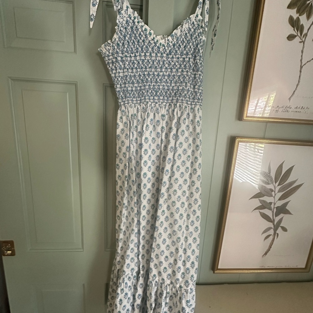 Pink City Prints Mint Meadow Jessica Dress M - Picture 3 of 7